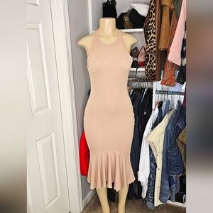 🔥🔥🔥"7 For All mankind" Elegant Sleeveless Racer Back Blush Dress